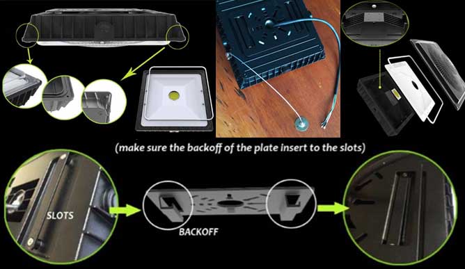 LED canopy light inside